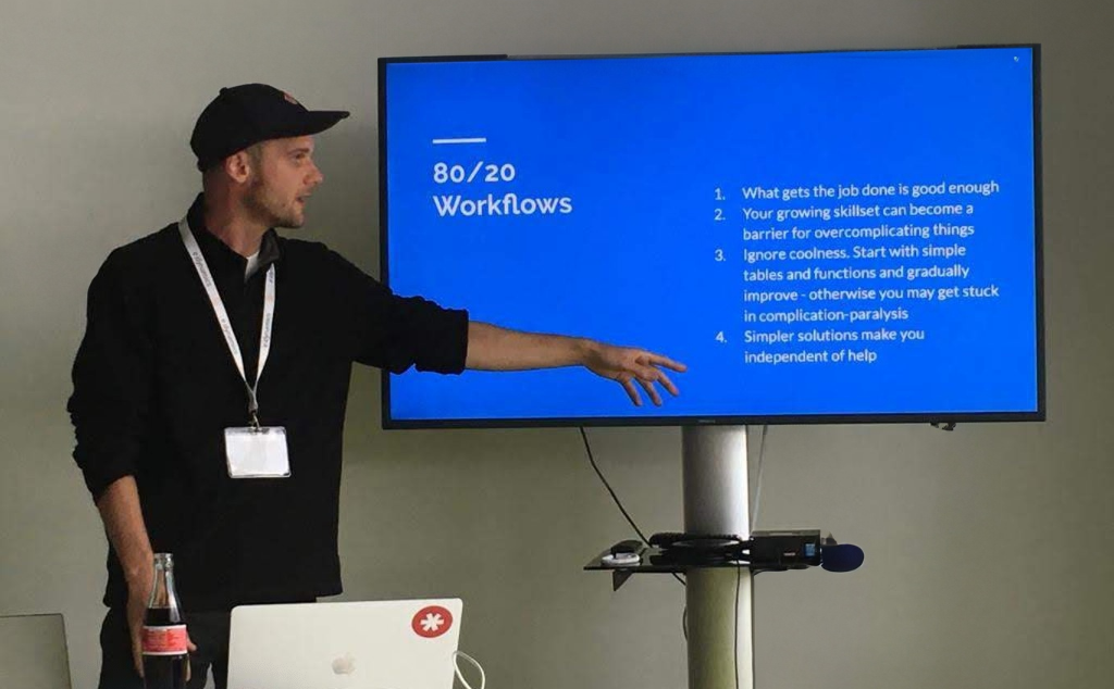 google analytics expert matthias kupperschmidt presenteren bij founders house, oktober 2019